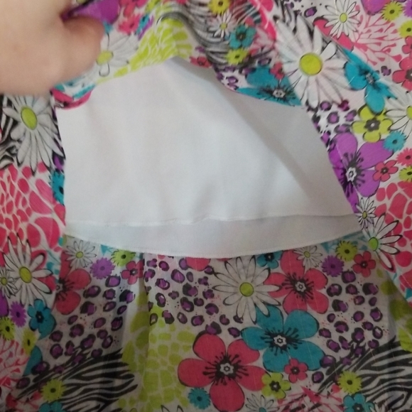 Floral print hi low skirt - Picture 4 of 4